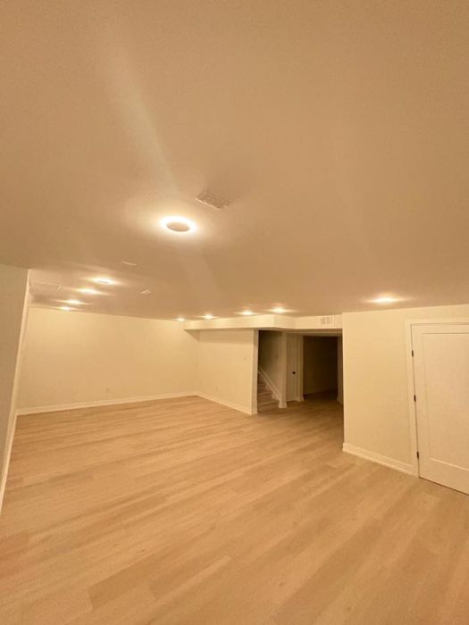 Finished basement - pot lights